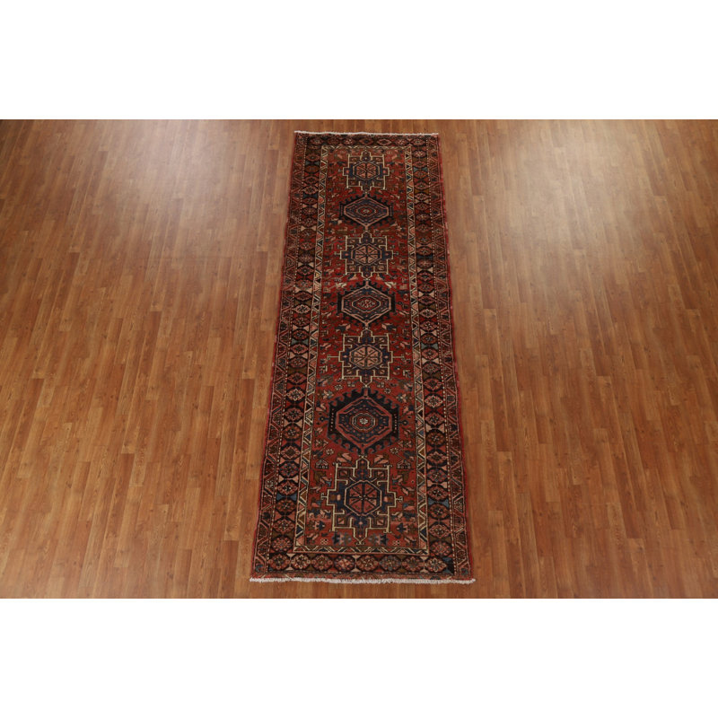 Tapis de couloir géométrique traditionnel 4x11