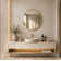 Nelson Round Accent Wall Mirror Rose Gold 30"