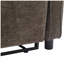 Canapé 3 places 82 po 2 en 1 avec canapé-lit et fauteuil inclinable rabattable gris foncé