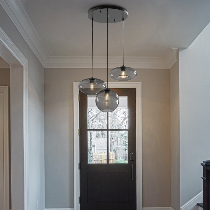 Cortnie 3 - Light Matte Black Unique/Statement Pendant
