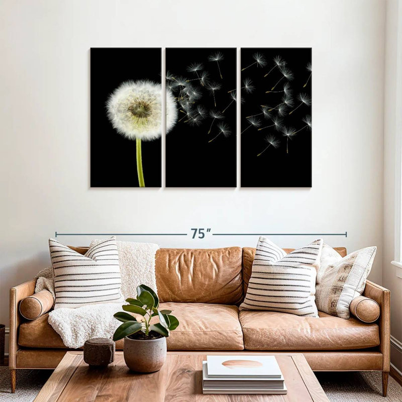 Harnek Fluffy Dandelion, 36" H x 57" W