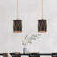 Luminaire suspendu cylindrique unique à 1 lumière Elvida