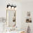 3-Light Black Vanity Bath Light with Opal Glass Shades-1391185140
