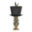 Lampe de table en lapin 23,5 po avec abat-jour en lin