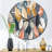 Retro AbstractáLeaves III Wall Clock-93381063