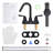 Centerset 2-handle Bathroom Faucet with Drain Assembly-104561463