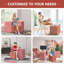 Geometric Comfort WOWMAX Softscape Triangle Ottomans Soft Seating Set Floor Cushion, Large Cube Combo Upholstered Footrest Convertible Seating Sofa Stuffed Pouf (Set Of 3)