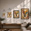 Ornamental Elephant Facing Eclectic - Framed Print-1334893047-1334893040
