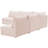 Ensoll Velvet L-Shaped Sectional Reversible-1496889977