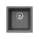 Houzer Quartztone 16 inch Slate Granite Composite Dual Mount Single Bowl Bar Sink - E-100 SLATE