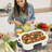 HOMECOOKIN 4 Quart Casserole Programmable Slow Cooker with Oven Safe Ceramic Baking Dish-94576479