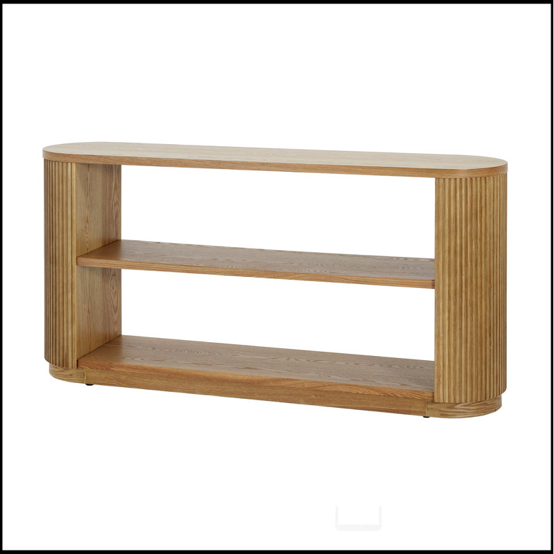 Mirod Modern Entryway Console Table - Slim Sofa Table with Open Shelf & Elegant Wood Grain, Multi-Functional Hallway Table for Living Room