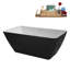 Baignoire autoportante 59 "avec drain interne Streamline-112235525