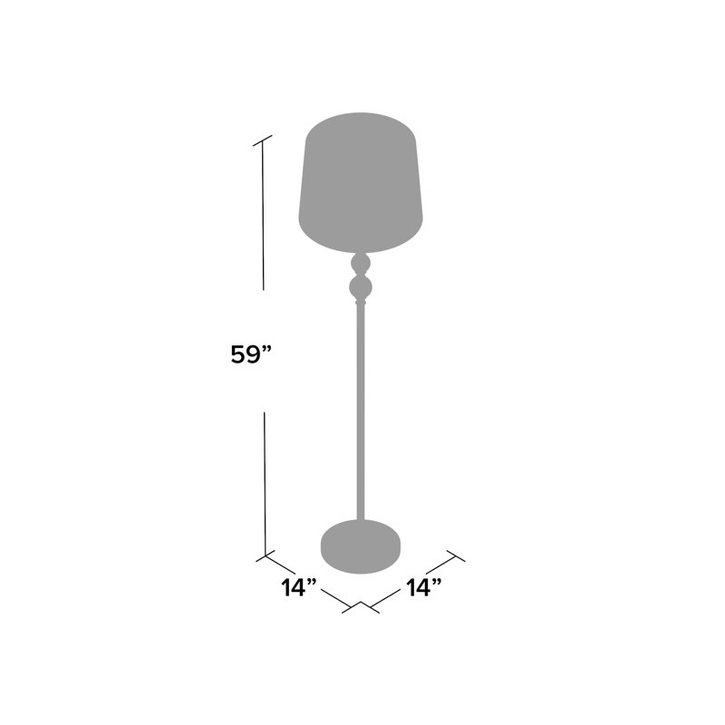 Lampe sur pied empilée 59 po Langsa