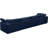 Cozy 158" Velvet Square Arm Modular Sofa with Reversible Cushions-1916682531