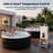 105,000 Btu Propane Pool & Spa Heater, Fast Heating For Above Ground Pools & Hot Tubs, Portable With Digital Thermostat & Wheels