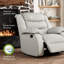 Fauteuil inclinable manuel - Fauteuil inclinable moderne en tissu avec accoudoirs et dossier - Canapé simple confortable pour le salon, la chambre à coucher ou le cinéma maison