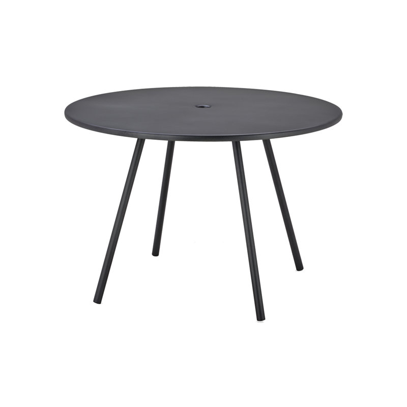 Area Outdoor Round Dining Table, Lava Gray