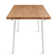 Branch Oak Solid Wood Top Metal Base Dining Table