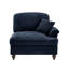 Canapé RSF en chenille avec 1 coussin bleu-708093124