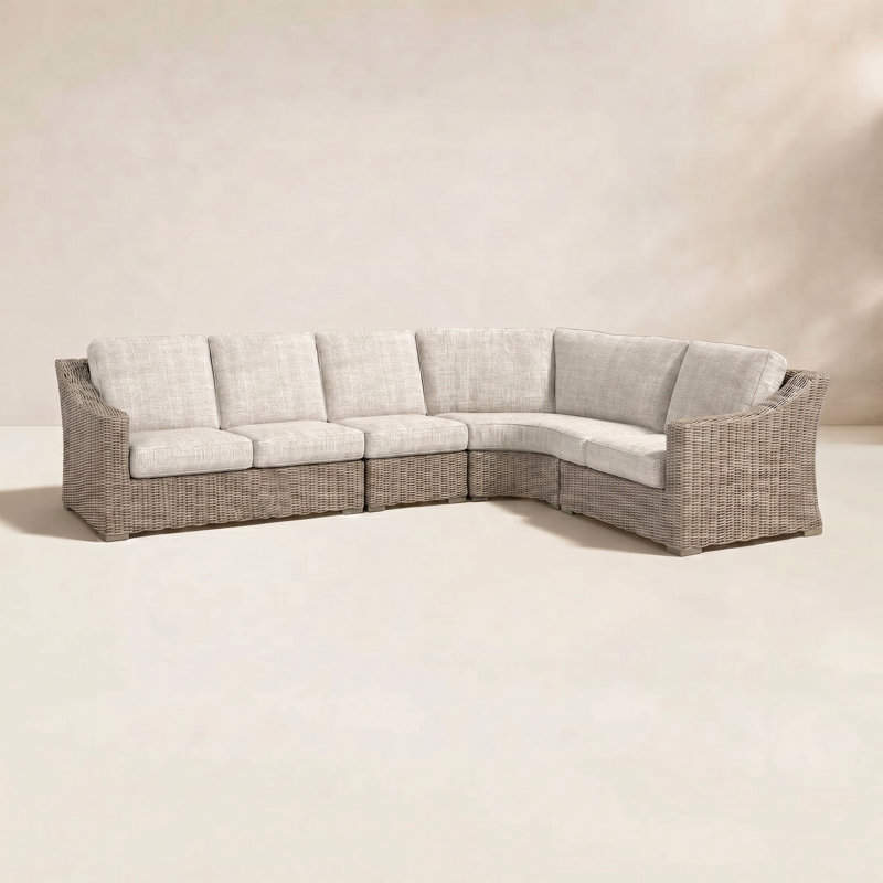Ensemble de conversation modulaire avec coussins Andi