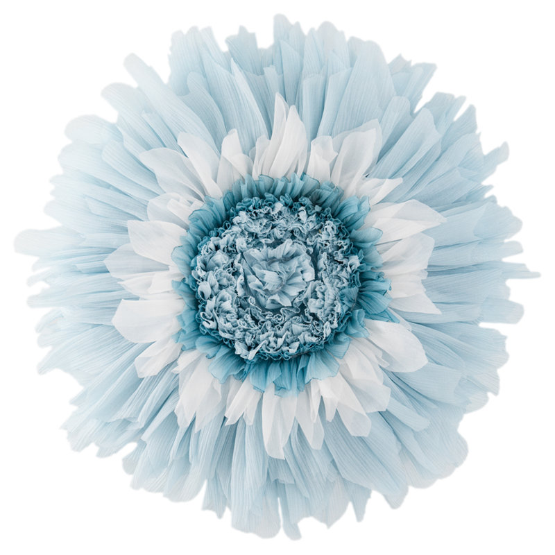 Coussin décoratif 3D 14 po, Bleu