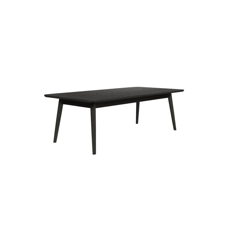Fabio Solid Wood Coffee Table, Black
