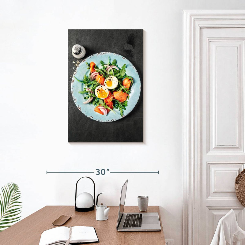 Yarlin Arugula Salmon Salad, 30" H x 20" W
