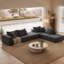 Canapé surdimensionné en os éponge Boneless, ensemble de canapé modulaire rembourré moderne, ensemble de canapé modulaire modulaire avec 6 coussins, canapé-lit combiné gratuit pour le salon, la chambre à coucher-1582322010