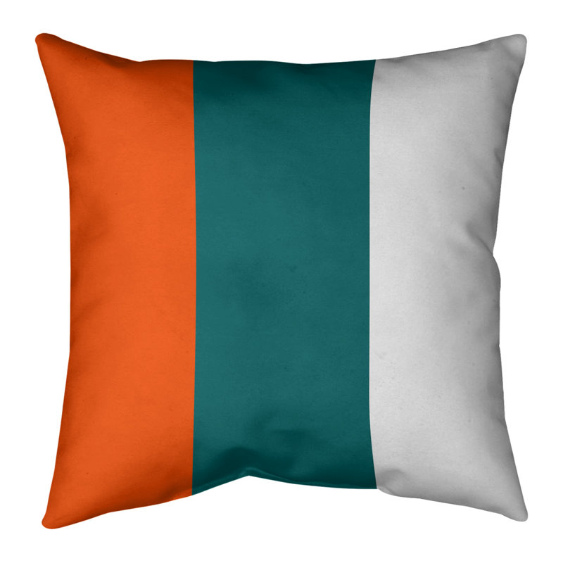 Housse de coussin, 14 po x 14 po, Turquoise, Polyester filé