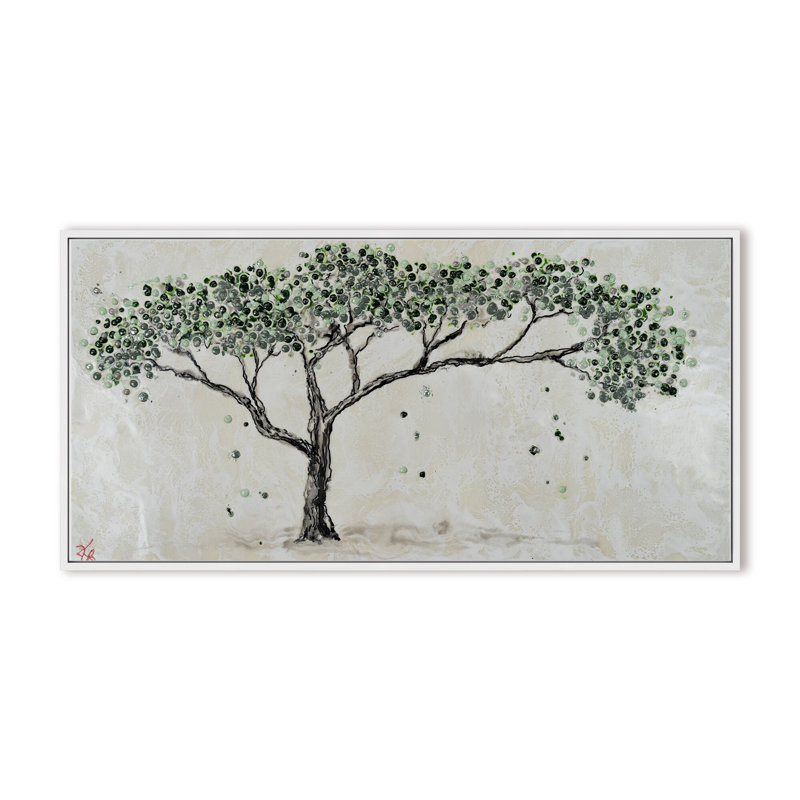 Art mural sur toile "Spring's Guardian" par Karen Biery, H 8 po x l 16 po, Framed Print, Gold