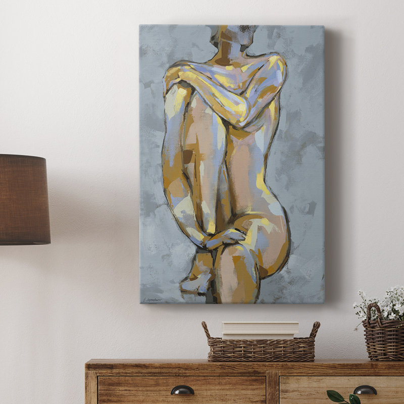 Grey Maiden I -Custom Wrapped Gallery Cavas, 27" H x 18" W