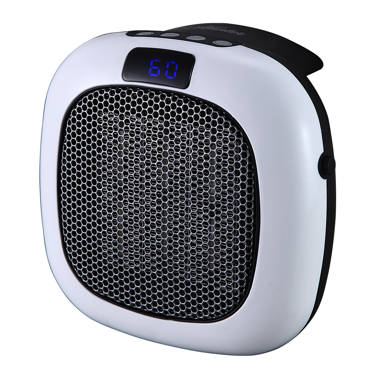 OceanAire HomeGoods 750 Watt Watt 2560 BTU BTU Electric Wall Mounted Space  Heater with Adjustable Thermostat , Remote Included and with Digital  Display u0026 Reviews | Wayfair
