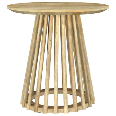 Diana Natural Mango Round End Side Table