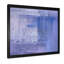 «Blue and Purple Frozen Grunge Art», reproduction d'art sur toile encadrée-462249429-462249424