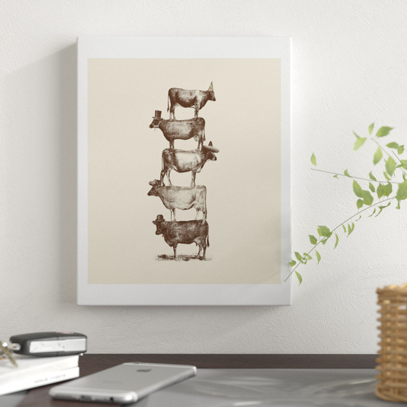 « cow cow nuts », impression, H 10 po x l 8 po x P 1 po