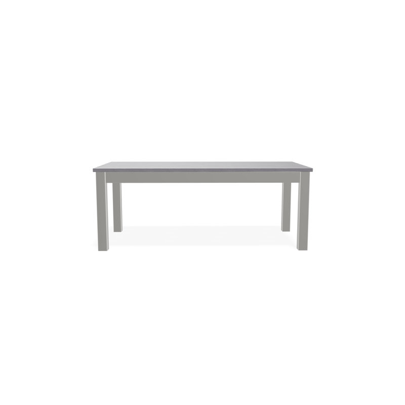 Outdoor Rectangular Coffee Table, Gray/Snow