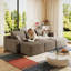 Canapé modulaire en velours côtelé 95 pouces