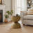 Solid Pine Wood End Table-1605523562