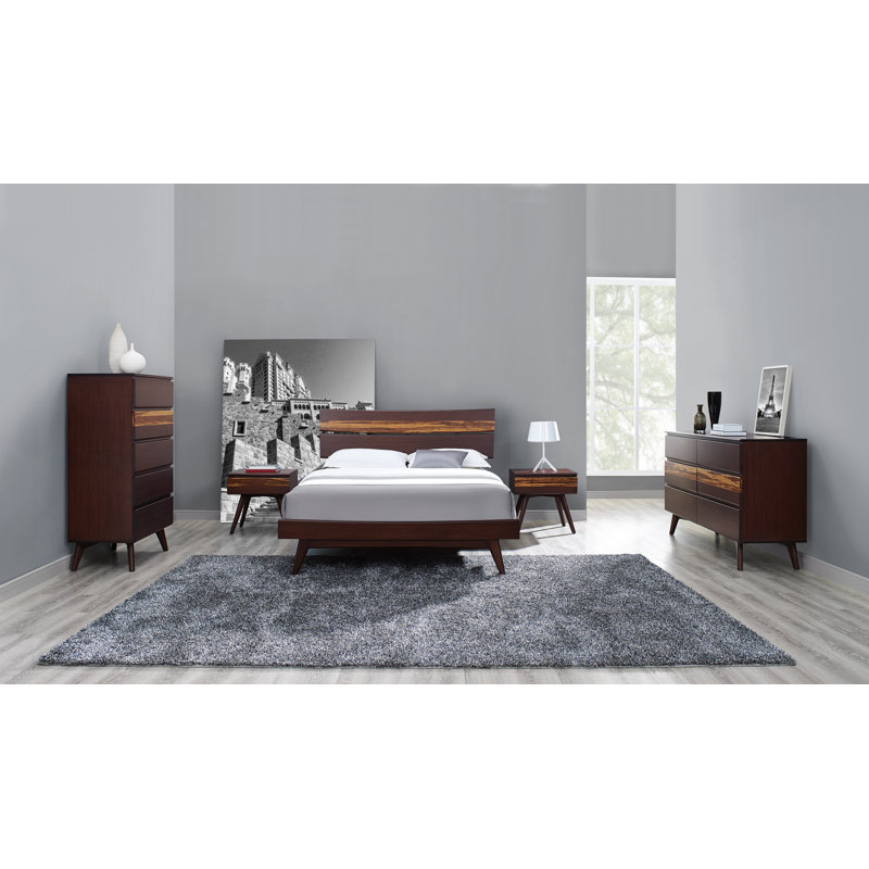 Ensemble de chambre configurable avec lit plateforme Briarcliff, Sable, Très grand californien
