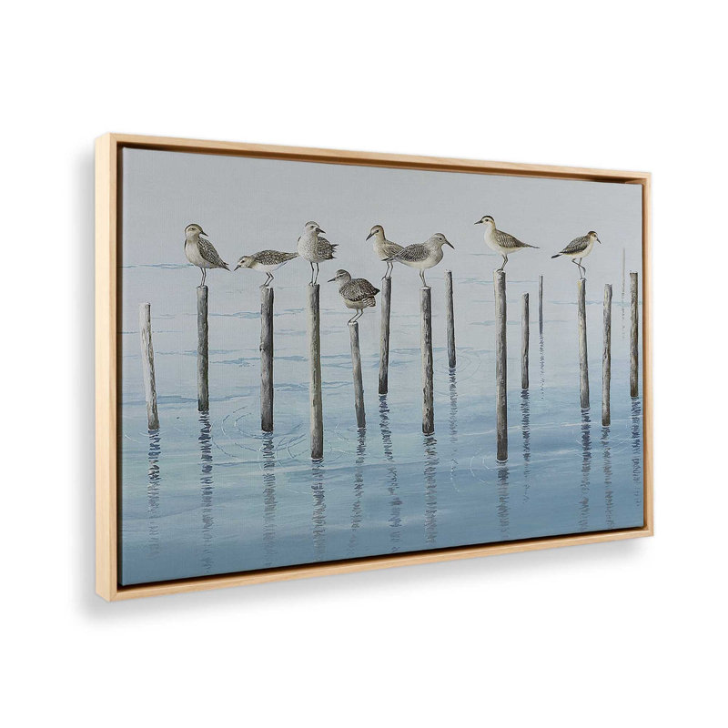 «Noonday Escapade», reproduction sur toile, Cadre américain en érable flottant, H 26 po x l 38 po x P 1,75 po