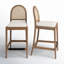 Tabouret de comptoir rembourré Cossette-1767291844