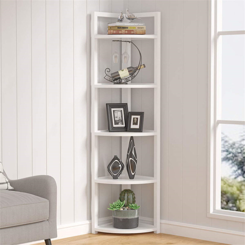 17 Stories Haseltine Corner Bookcase & Reviews | Wayfair