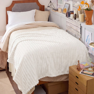Couverture en flanelle 299 g / m² pour lit - Couvertures douces et douillettes, couverture molletonnée mignonne