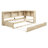 Twin Size Daybed With Trundle, Storage Cabinets And USB Ports-1511337247