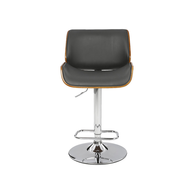 Cecillia Swivel Upholstered Adjustable Height Counter Stool