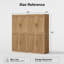 Bibliothèque de rangement en bois 62 "avec tablettes réglables-950220667