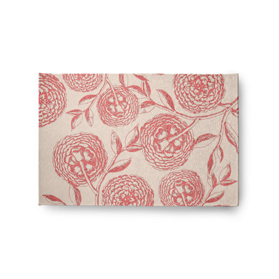 Chenille Floral Indoor Rug
