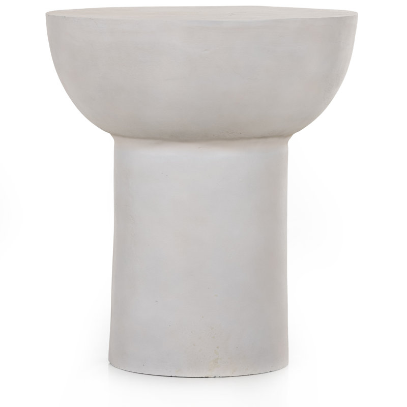 Searcy End Table, Textured Matte White