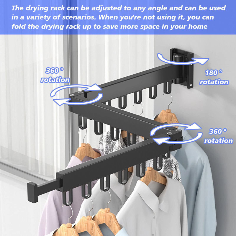 Conlan 89.91cm Wall Mounted Clothes Rack